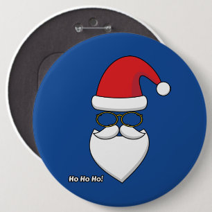 Chapa Redonda De 15 Cm Ho Ho Ho Santa Claus