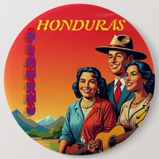 Chapa Redonda De 15 Cm  Honduras OLANCHO Retro poster