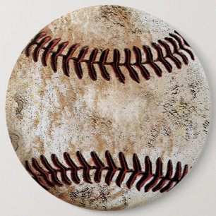 Chapa Redonda De 15 Cm Huge Pins Botones de béisbol vintage para fiestas
