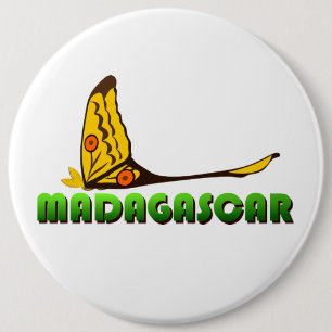 Chapa Redonda De 15 Cm Icono de Madagascar - Polilla Cometa, viaje
