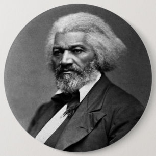 Chapa Redonda De 15 Cm Iconos de la Historia Negra: Frederick Douglass ma