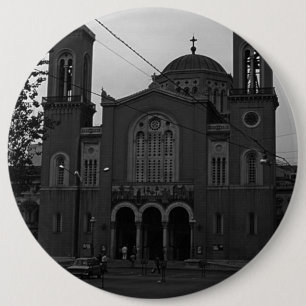Chapa Redonda De 15 Cm Iglesia de Atenas de 1970