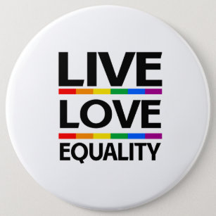 Chapa Redonda De 15 Cm Igualdad de amor en vivo