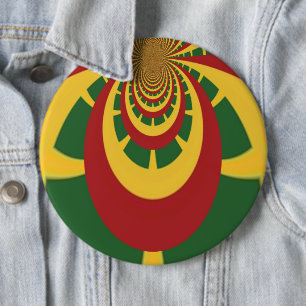 Chapa Redonda De 15 Cm Impresión de Arte de Colores Rasta Hermosos Asombr
