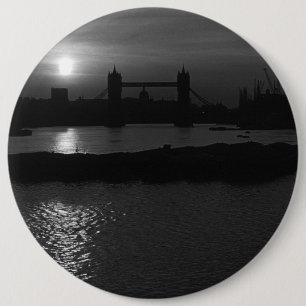 Chapa Redonda De 15 Cm Inglaterra vintage Londres puesta de sol Tower Bri