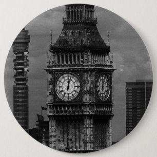 Chapa Redonda De 15 Cm Inglaterra vintage Londres torre de la oficina de