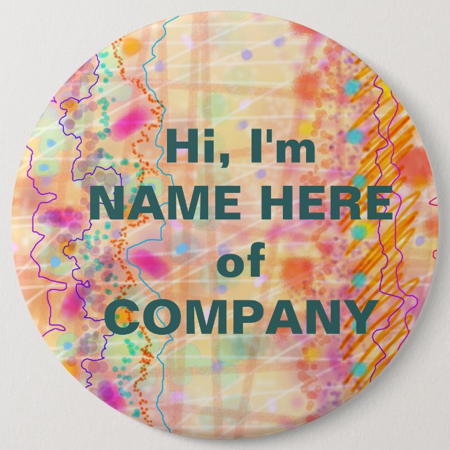 Chapa Redonda De 15 Cm Insignias, pernos - apenas amelocotonados (Anverso)