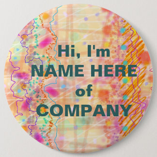 Chapa Redonda De 15 Cm Insignias, pernos - apenas amelocotonados