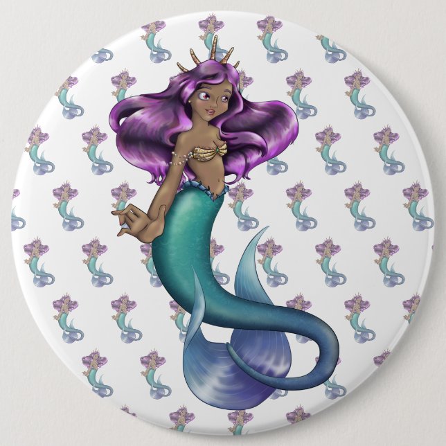 Chapa Redonda De 15 Cm Iole Mermaid (Anverso)