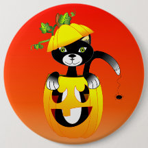 Jack O Lantern Y Gato Negro