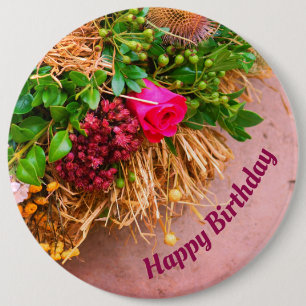 Chapa Redonda De 15 Cm Jardín de cabañas, Rosalinde personalizado