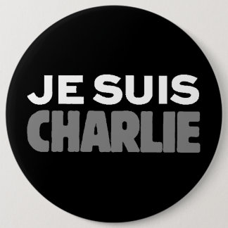 Chapa Redonda De 15 Cm Je Suis Charlie