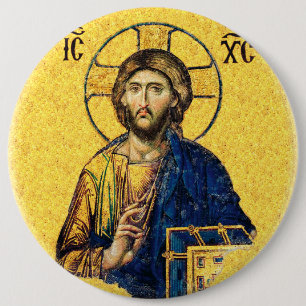 Chapa Redonda De 15 Cm Jesucristo Pantocrátor