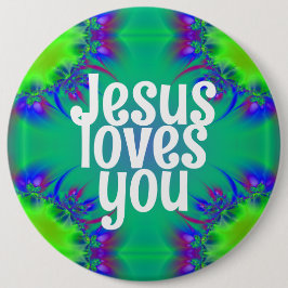 Chapa Redonda De 15 Cm Jesús te ama