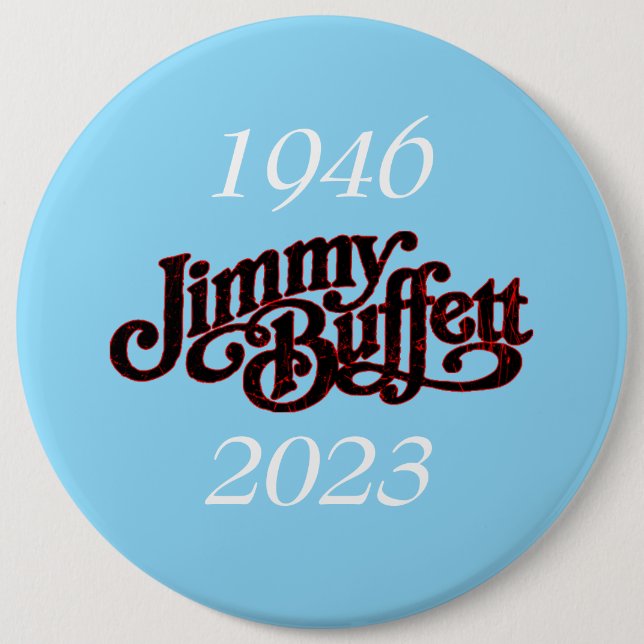 Chapa Redonda De 15 Cm jimmy buffett (Anverso)