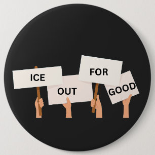 Chapa Redonda De 15 Cm Justicia Social Anti ICE