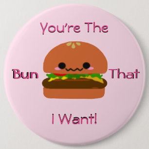 Chapa Redonda De 15 Cm Kawaii Burger