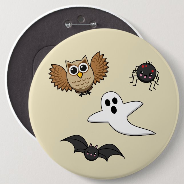 Chapa Redonda De 15 Cm Kawaii Creepy Night Creations Set (Anverso y reverso)