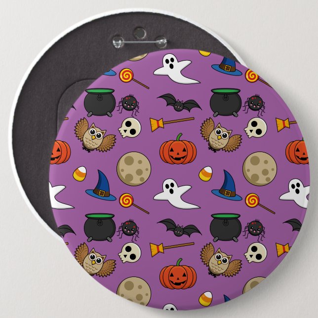 Chapa Redonda De 15 Cm Kawaii Halloween Pack (Anverso y reverso)
