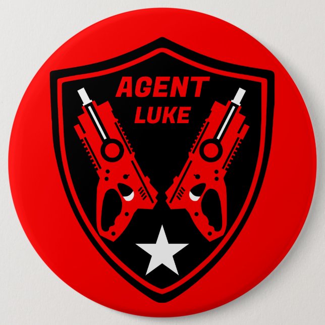 Chapa Redonda De 15 Cm Kids Toy Dart Gun Battle (Anverso)