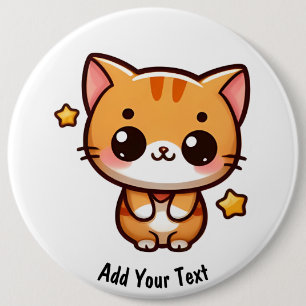Chapa Redonda De 15 Cm Kitty