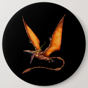 Chapa Redonda De 15 Cm Kongamato Cryptid Creature