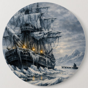 Chapa Redonda De 15 Cm La búsqueda ártica de Frankenstein por BurnsInHell