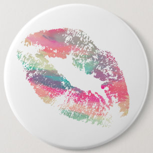 Chapa Redonda De 15 Cm Labios Elegantes #9