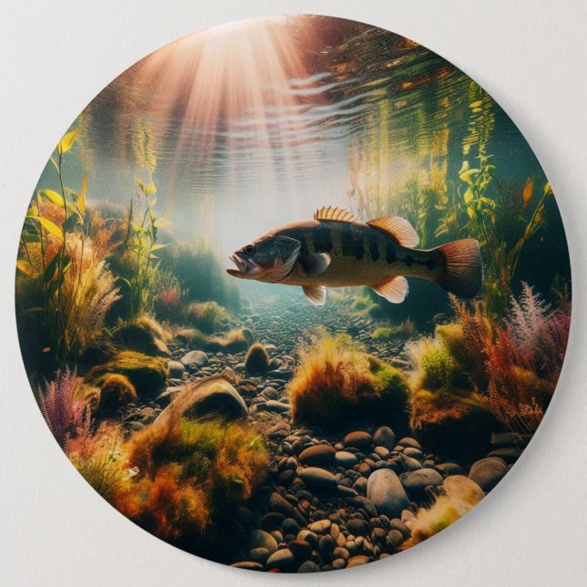 Chapa Redonda De 15 Cm Lámina de boca grande subacuosa (Anverso)