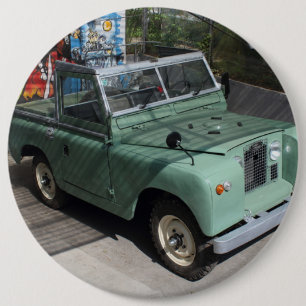 Chapa Redonda De 15 Cm Land Rover Serie II SWB