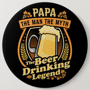 Chapa Redonda De 15 Cm Leyenda para beber cerveza