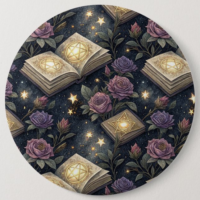 Chapa Redonda De 15 Cm Libros Mágicos (Anverso)