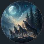 Chapa Redonda De 15 Cm lobos<br><div class="desc">lobos</div>