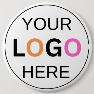 Chapa Redonda De 15 Cm Logotipo Personalizado Simple Pin/