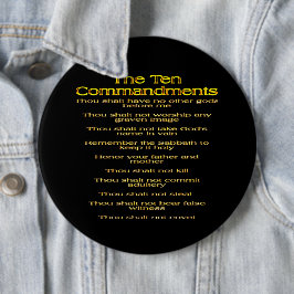 Chapa Redonda De 15 Cm Los Diez Mandamientos 01