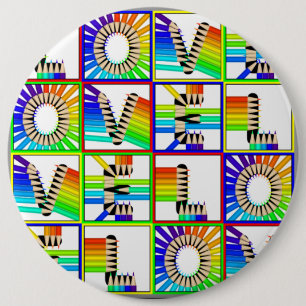 CHAPA REDONDA DE 15 CM LOVE PENCILS