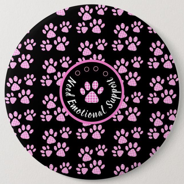 Chapa Redonda De 15 Cm Luz de impresión de pintura animal rosa personaliz (Anverso)
