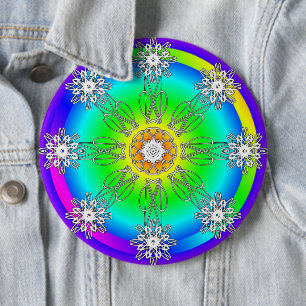 Chapa Redonda De 15 Cm Mandala celta