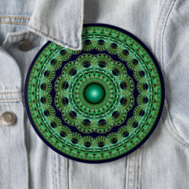 Chapa Redonda De 15 Cm Mandala fractal redondo de hadas