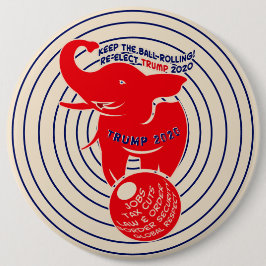 Chapa Redonda De 15 Cm Mantener A Trump Con El Balón En El Mundo 2020