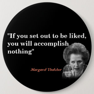 Chapa Redonda De 15 Cm Margaret Thatcher Cita Que Le Gustan
