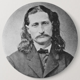 Chapa Redonda De 15 Cm Mariscal Wild Bill Hickok pistolero del viejo oest