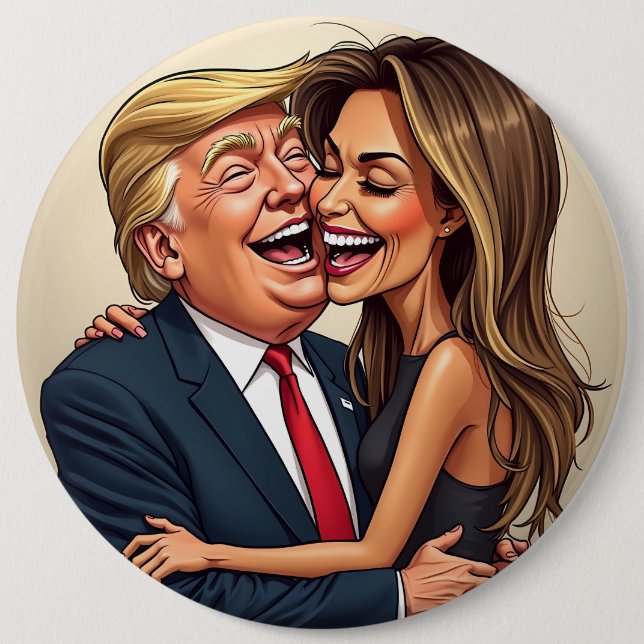 Chapa Redonda De 15 Cm Melania Trump (Anverso)