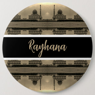 Chapa Redonda De 15 Cm Mezquita Buniya Bagdad Irak Antiguo
