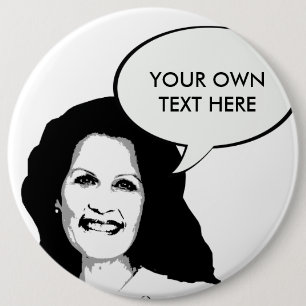 Chapa Redonda De 15 Cm Michelle Bachman