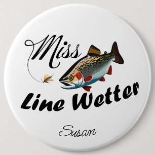 Chapa Redonda De 15 Cm Miss Line Wetter Rainbow Trout