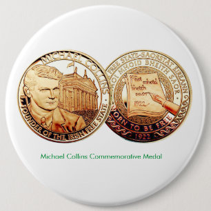 Chapa Redonda De 15 Cm Moneda de oro irlandesa para distintivo