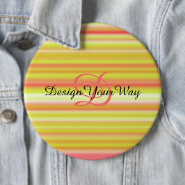 Chapa Redonda De 15 Cm monograma de cosecha de vintage abstracto moderno