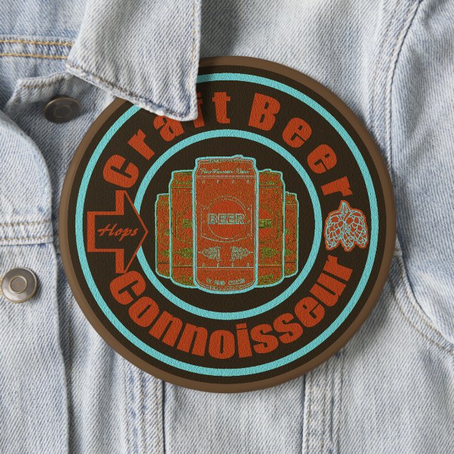 Chapa Redonda De 15 Cm Naranja Craft Beer Connoisseur (In situ)