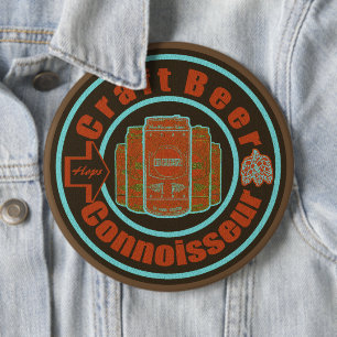 Chapa Redonda De 15 Cm Naranja Craft Beer Connoisseur